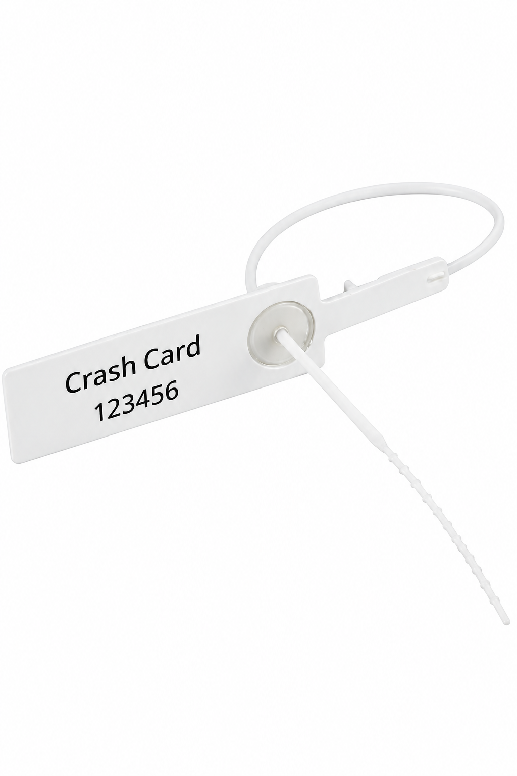 Acil Araba Kilidi Kreş Kart Kilidi Crash Card Kilit Beyaz 500 adet 1 Paket