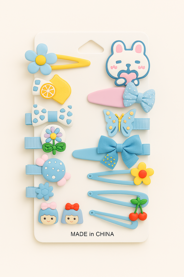 Mavili Saç Tokası Çocuk Kız Bebek Prenses Küçük Kız Saç Aksesuarları Saç Tokası Klip Saç Aksesuarlar - Indirimsepeti