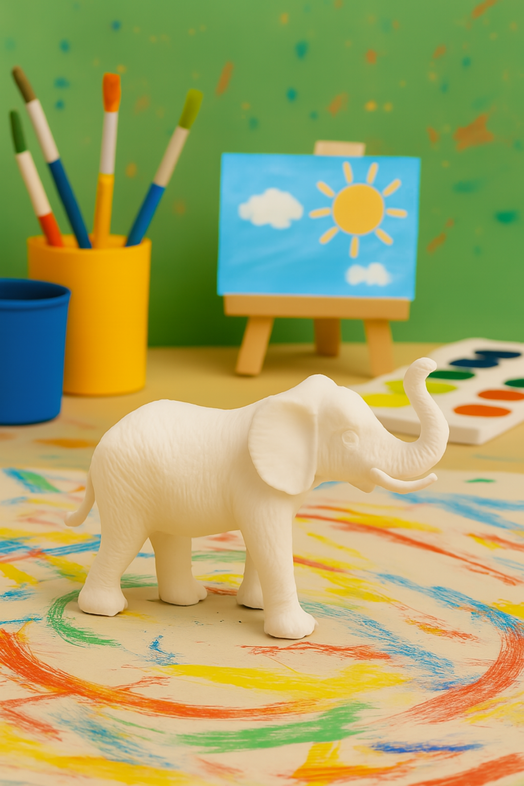 Hayvanlar Âlemi 3D Boyanabilir Figür – Hobi & Etkinlik Seti Karışık Modeller 1 Adet