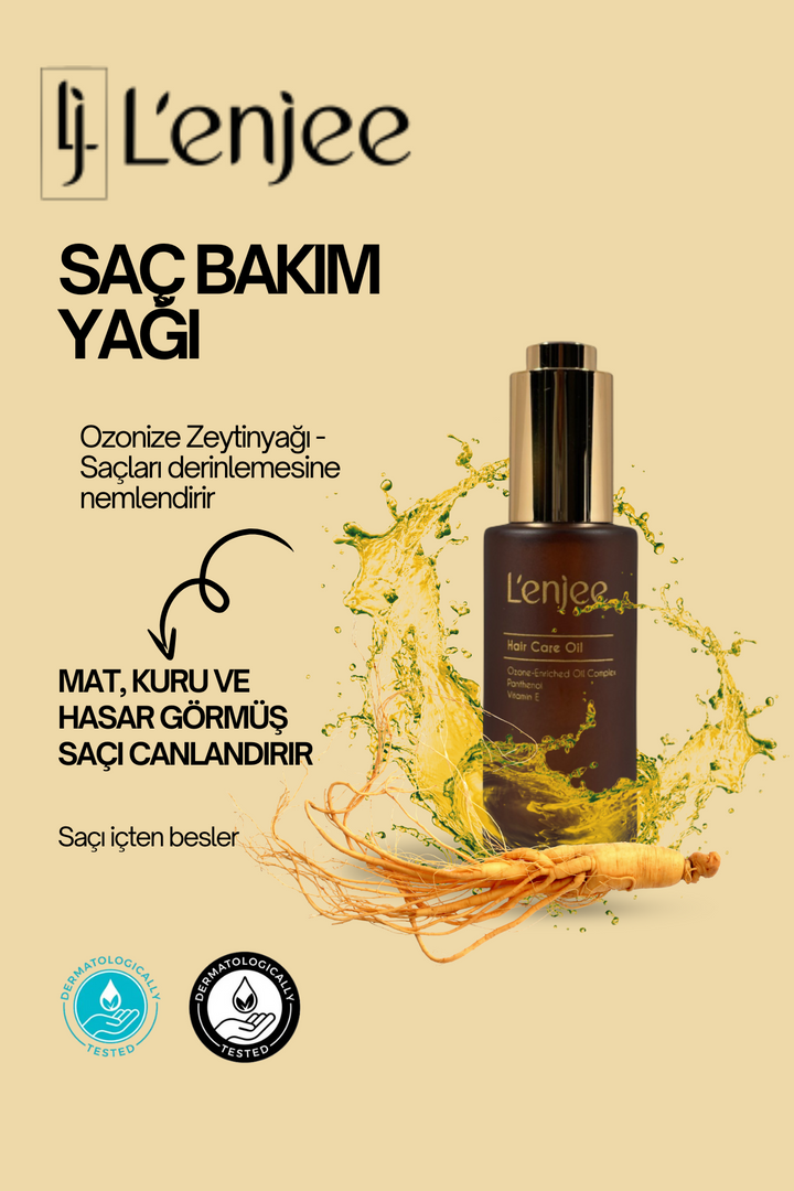 Saç Bakım Yağı Hair Care Oil (Ozonized Olive Oil) Değerli Yağlar Serisi Doğal Saç Bakım Yağı 50 Ml - Indirimsepeti