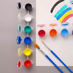 3D Hayvanlar Alemi Boya Seti – Dinozor Figürlü 6 Renkli Boya ve 2’li Fırça Seti