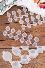 Boş Boya Kutusu 10’lu Set – 3ml Şeffaf Kapaklı Küçük Boy Saklama Kabı | Yaz Sanat Etkinlikleri İçin İdeal - Indirimsepeti