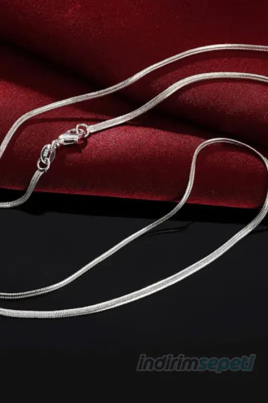 Çelik Snake Yılan ince Zincir Kolye 45 cm Kararma Yapmaz - Indirimsepeti