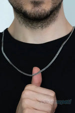 Çelik Zincir Kolye Sık Örüm 45 cm Kararma Yapmaz - Indirimsepeti