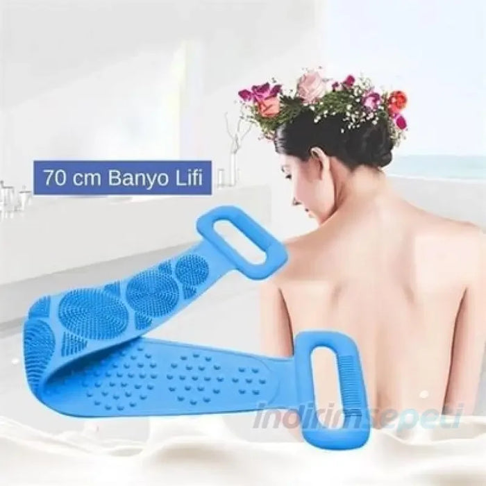 Çift Taraflı Banyo Hamam Lifi Silikon Masajlı Yumuşak Duş Lifi Uzun Ömürlü Hazır Banyo Kesesi - Indirimsepeti