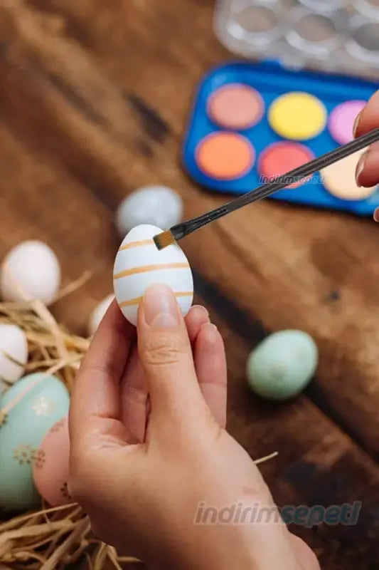 Düz Akrilik Suluboya Guaj Ahşap Saplı Yağlıboya 6 Adet Numaralı Fırça Seti - Indirimsepeti