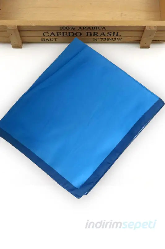 Fular Bandana Saten Kumaş Anma Etkinlik Kutlama Özel Dikim Mavi - Indirimsepeti