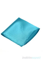 Fular Bandana Saten Kumaş Anma Etkinlik Kutlama Özel Dikim Turkuaz - Indirimsepeti