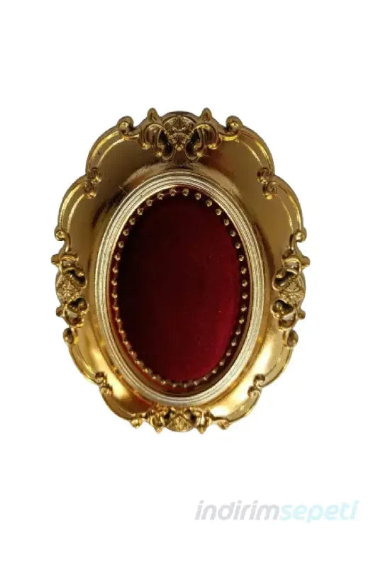 iğnelik Metal Görünümlü Kadife Sünger Büyük Boy Kalpli Askılı Düğün Nişan 14 x 11 cm - Indirimsepeti