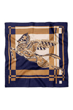 Kanatlı At Figürlü Saten Bandana 50x50 cm – Pegasus Desenli Premium Tasarım