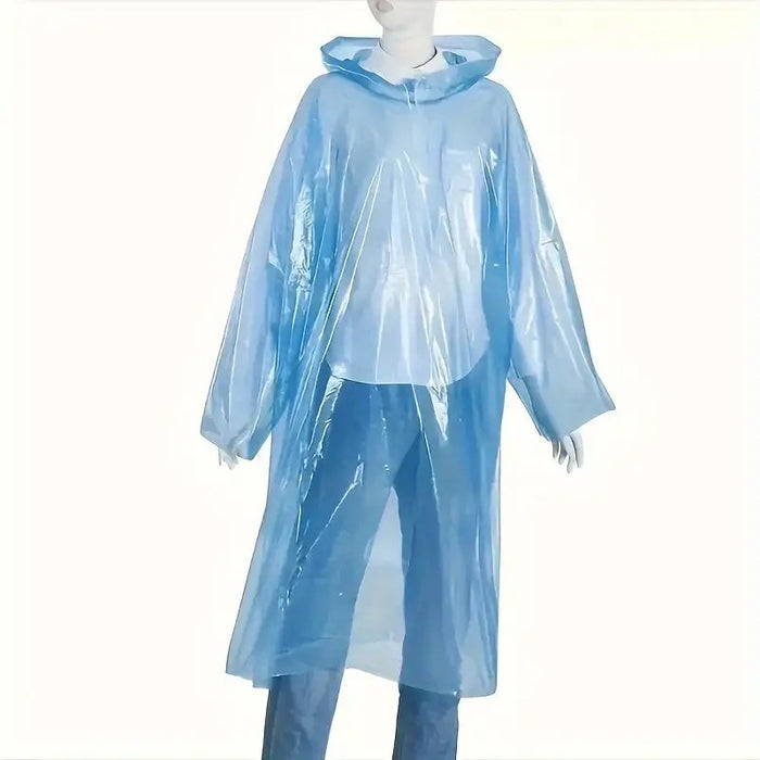 Yağmurluk Kullan At  Mavi Poşet Yağmurluk Unisex  Şeffaf Toz Yağmur Su Koruyucu