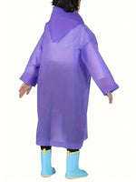 Yağmurluk Çocuk Su Rüzgar Geçirmez Yağmurluk Mor