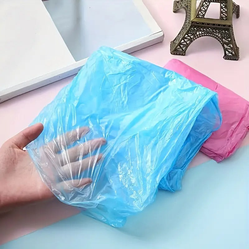 Yağmurluk Kullan At  Mavi Poşet Yağmurluk Unisex  Şeffaf Toz Yağmur Su Koruyucu