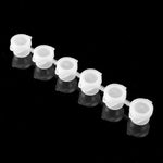 100’lü 3Ml 3cc 6 Şerit Boş Boya Kutusu Hafif  Sızdırmaz Yumuşak Kapaklı Suluboya, Akrilik ve Guaj Boya Depola için ideal