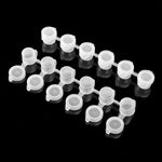 100’lü 3Ml 3cc 6 Şerit Boş Boya Kutusu Hafif  Sızdırmaz Yumuşak Kapaklı Suluboya, Akrilik ve Guaj Boya Depola için ideal