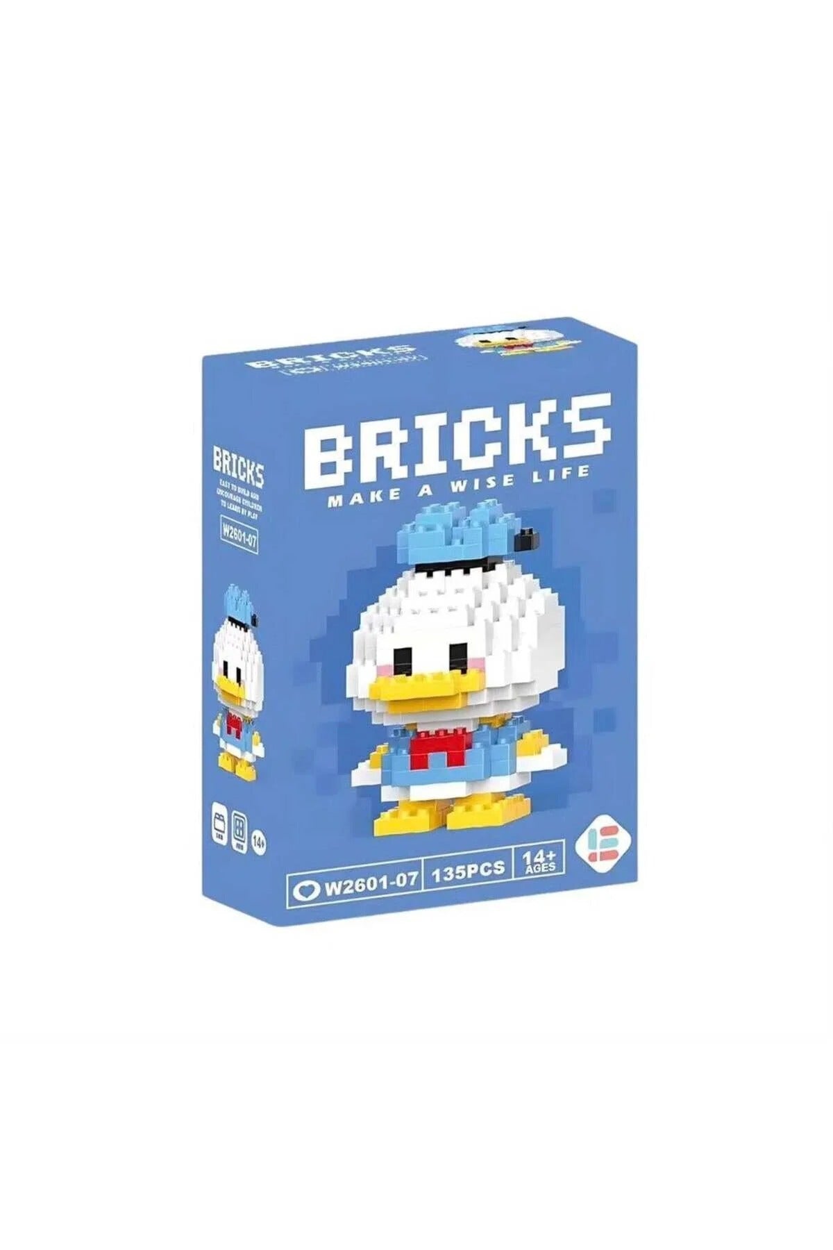 Bricks Duck Ördek Yapı Taşları Figür LEGO - 130 - 135 Parça Karakter Bulmaca - indirimsepeti