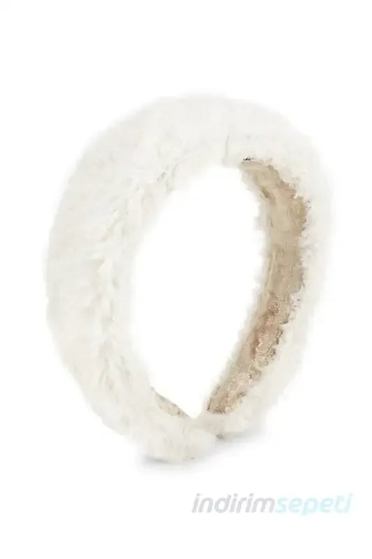 Kadın Teddy Tüylü Pelüş Taç Saç Bandı Geniş Taç - Indirimsepeti