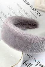 Kadın Teddy Tüylü Pelüş Taç Saç Bandı Geniş Taç - Indirimsepeti