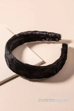 Kadın Teddy Tüylü Pelüş Taç Saç Bandı Geniş Taç - Indirimsepeti