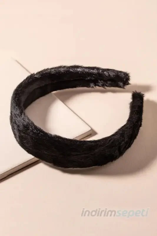 Kadın Teddy Tüylü Pelüş Taç Saç Bandı Geniş Taç - Indirimsepeti