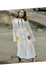 Kalite Unisex Yağmurluk Cepli Dayanıklı Love Rain Kapşonlu XL - Indirimsepeti