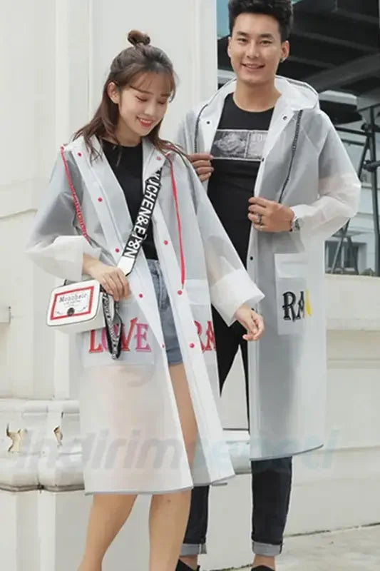 Kalite Unisex Yağmurluk Cepli Dayanıklı Love Rain Taşıma Çantalı L - Indirimsepeti