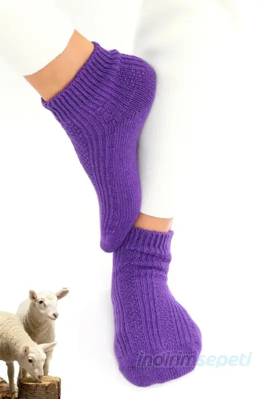 Kışlık Kadın Patik Yün 'lü Uyku Ve Gündelik Çorabı Soft Touch - Indirimsepeti