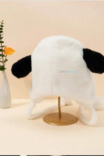 Kürklü Kulaklıklı Pelüş Şapka Bere Balıkçı Şapkası Sevimli Göz - Indirimsepeti