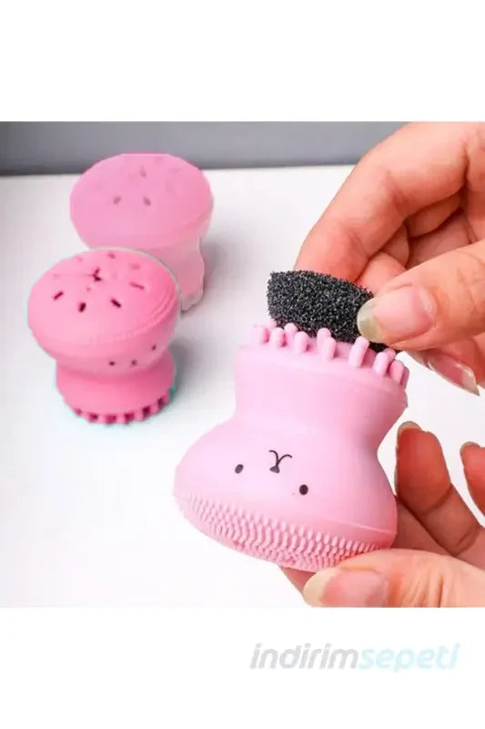 Mini Peeling Etkili El Yüz Cilt Temizleme Fırçası Silikon - Indirimsepeti