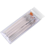 Fırça Seti 16’lı Beyaz & Mavi Saplı Çok Amaçlı Sanatsal ve Nail Art sanat ve güzellik amaçlı çok yönlü fırçalar