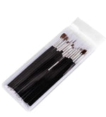 Fırça Seti 16’lı Beyaz & Mavi Saplı Çok Amaçlı Sanatsal ve Nail Art sanat ve güzellik amaçlı çok yönlü fırçalar