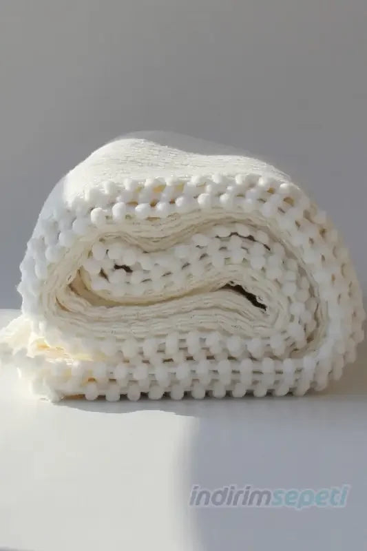 Örgü Desen Bebek Pikesi Organik Pamuk Bebek Battaniyesi Ekru 100x120 Cm - Indirimsepeti