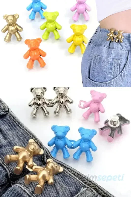 Pantolon Daraltma Klipsi  Ayarlanabilir Pantolon Agrafı Metal Pantolon Çift iğne - Indirimsepeti