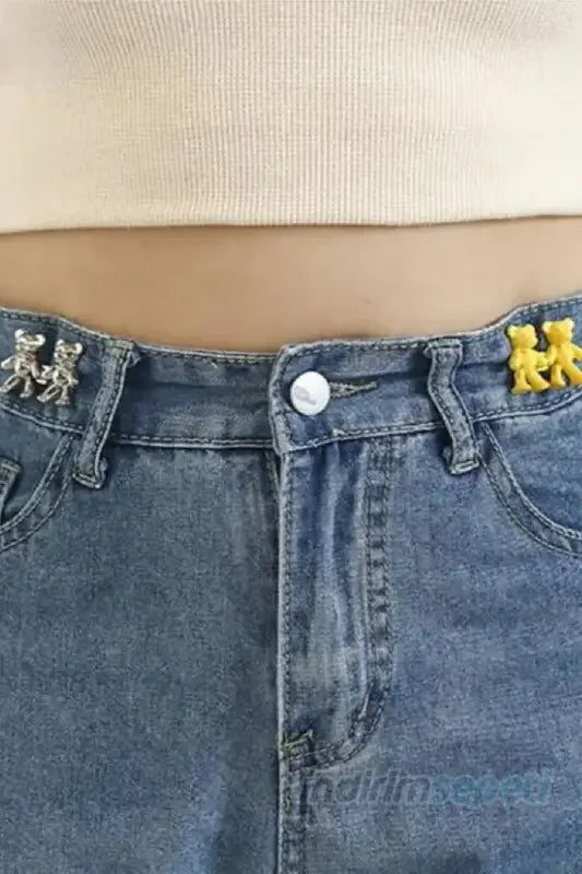 Pantolon Daraltma Klipsi Ayarlanabilir Pantolon Agrafı Metal Pantolon Çift iğne - indirimsepeti