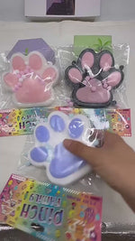 Büyük Boy Pati Squishy Taba Squishy Kedi Pati Sıkma 14 cm Pullu Pati Sukuşi Karışık Renk