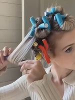 12'lu Saç Bukle Bigudi Sünger Rulo Orta ve Kısa Saçlar için Uykuda DIY Saç Şekillendirme Saç Bukle Aparatı Bigudi Saç Klips