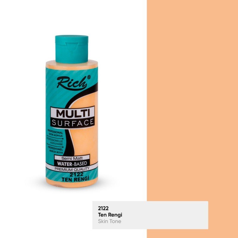 Rich Multi Surface 2122 TEN RENGİ Akrilik Boya 120cc - indirimsepeti