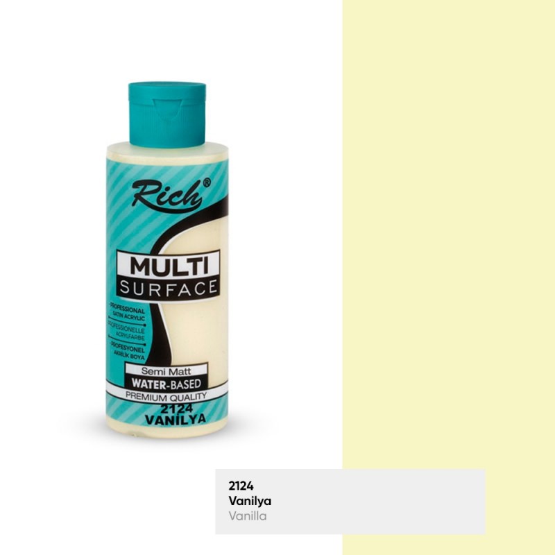 Rich Multi Surface 2124 VANİLYA Akrilik Boya 120cc - Indirimsepeti