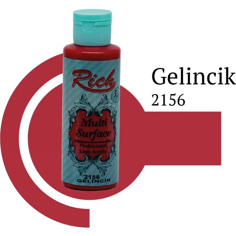Rich Multi Surface 2156 GELİNCİK Akrilik Boya 120cc - Indirimsepeti