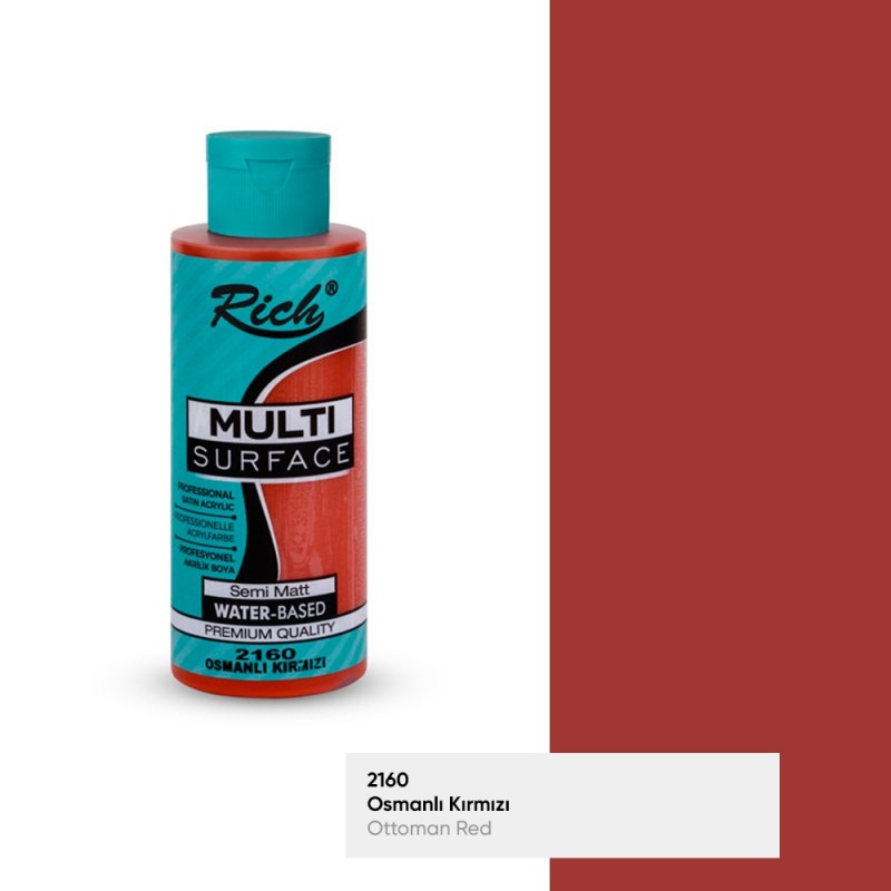 Rich Multi Surface 2160 OSMANLI KIRMIZI Akrilik Boya 120cc - Indirimsepeti