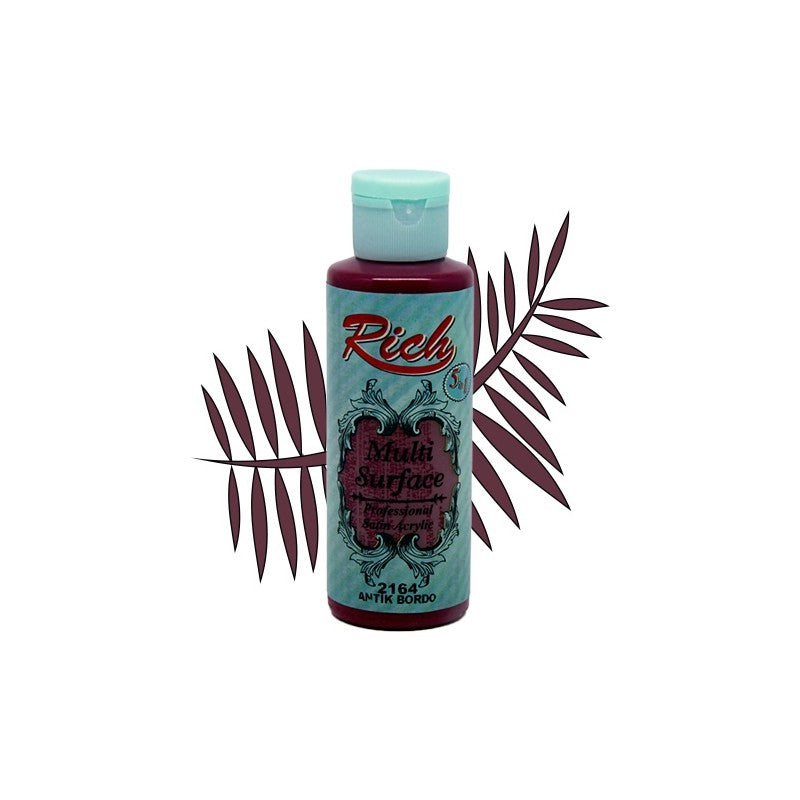 Rich Multi Surface 2164 ANTİK BORDO Akrilik Boya 120cc - Indirimsepeti