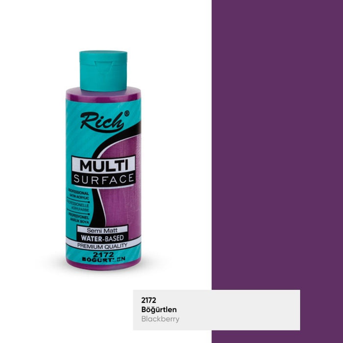Rich Multi Surface 2172 BÖĞÜRTLEN Akrilik Boya 120cc - Indirimsepeti