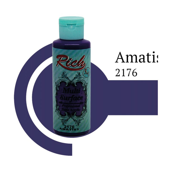 Rich Multi Surface 2176 AMATİST Akrilik Boya 120cc - Indirimsepeti