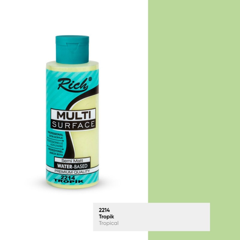 Rich Multi Surface 2214 TROPİK Akrilik Boya 120cc - Indirimsepeti
