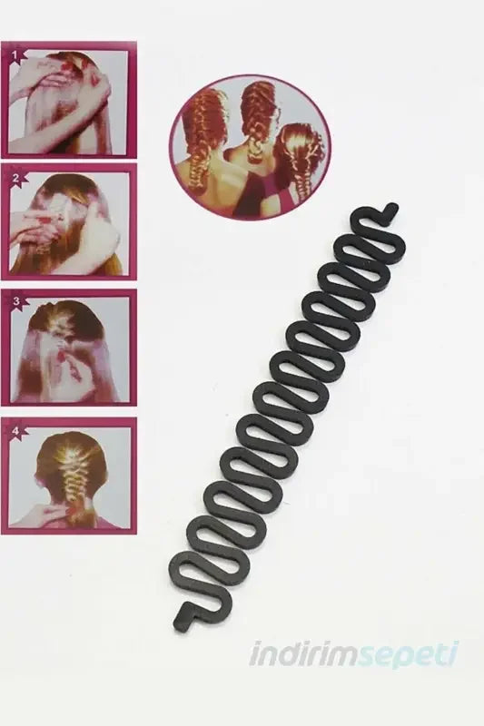 Saç Topuz Yapma ve Saç Örme Aparatı Seti 3'lü - Indirimsepeti