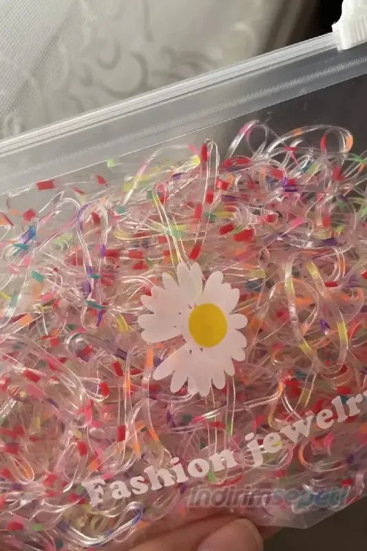 Şeffaf Cüzdanlı Cocuk Siyah Lastik Toka Örgü Lastik Toka 250 + - indirimsepeti