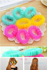 Sihirli Saç Bigudi Spiral Bukleler Rulo Donuts Curl Saç Şekillendirici Aracı Saç 4 Adet - Indirimsepeti