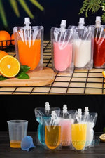 Sıvı Kuru Gıda Poşeti Yıkanabilir Kapaklı 5 Adet Desenli - Indirimsepeti