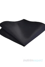 Siyah Saten Fular Bandana Anma Etkinlik Kutlama Parlak Saten - Indirimsepeti