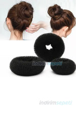 Sünger Topuz Tokası Saç Aksesuar 3 Adet 6cm-8cm-9cm - Indirimsepeti